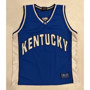 Kentucky Wildcats Jersey Size XL Blue 50 VINTAGE Colosseum NCAA Basketball Logo
